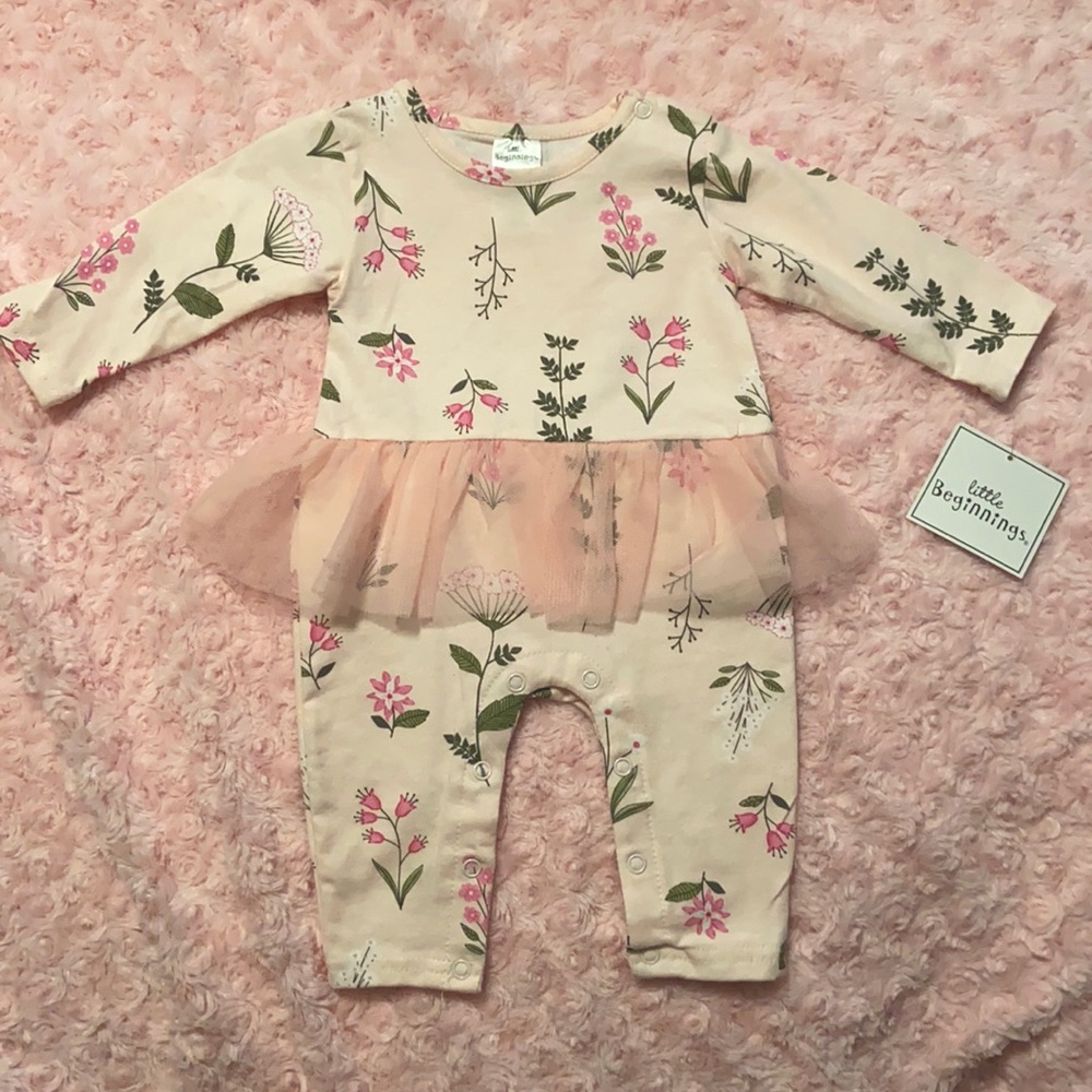 Pink Little Beginnings Coverall